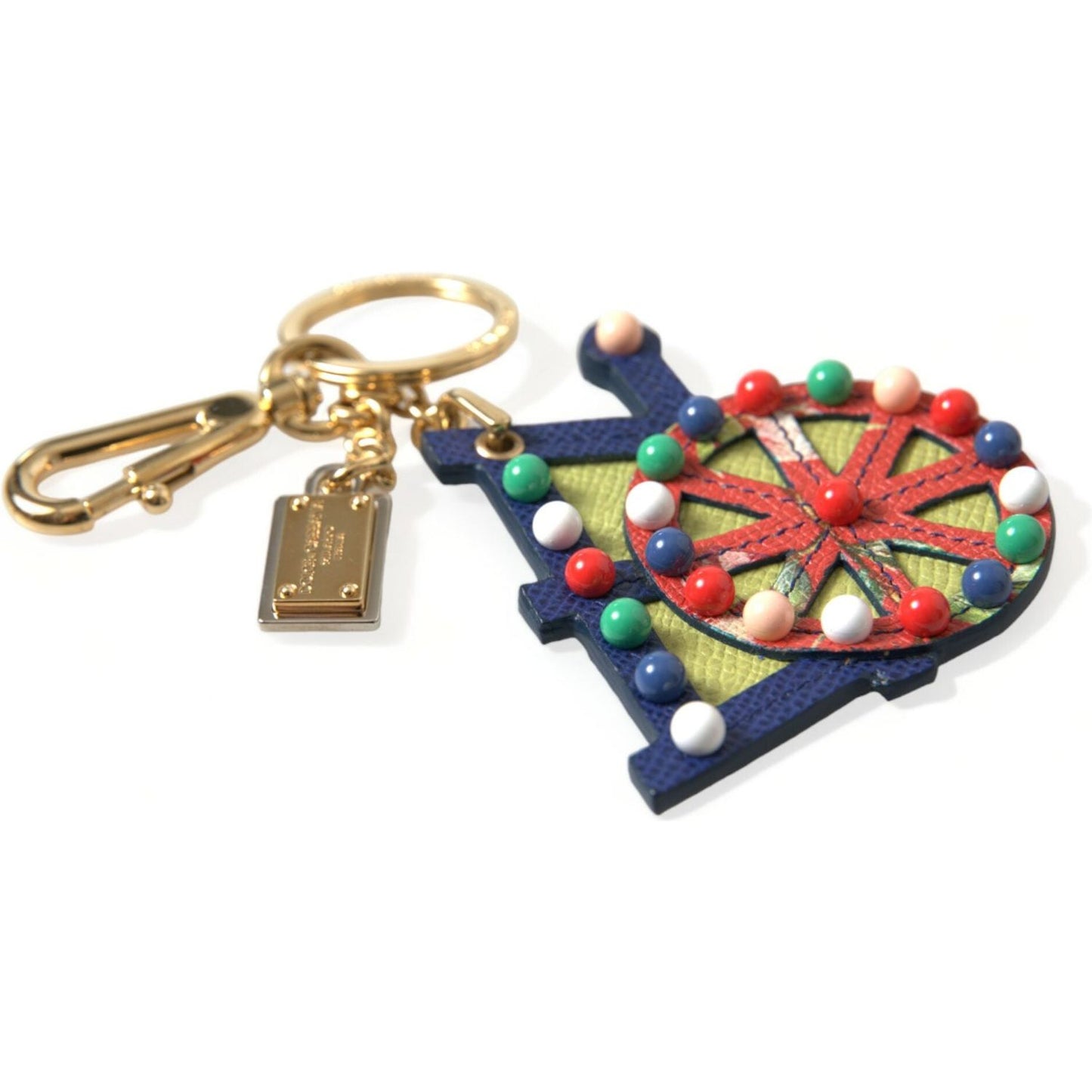 Dolce & Gabbana Multicolor Cellulose Designer Keychain Dolce & Gabbana