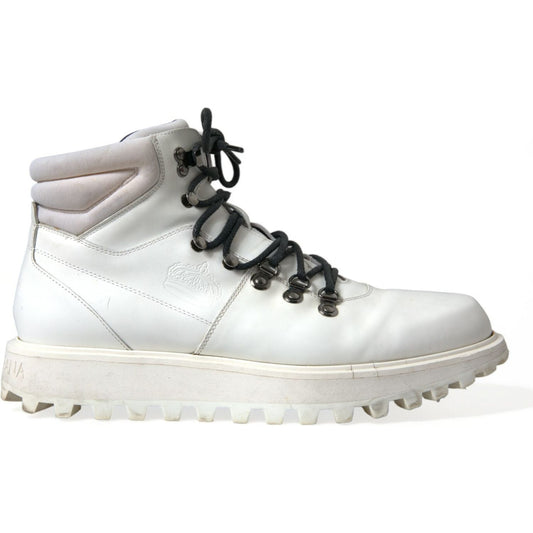 Dolce & Gabbana Pristine White Italian Ankle Boots Dolce & Gabbana