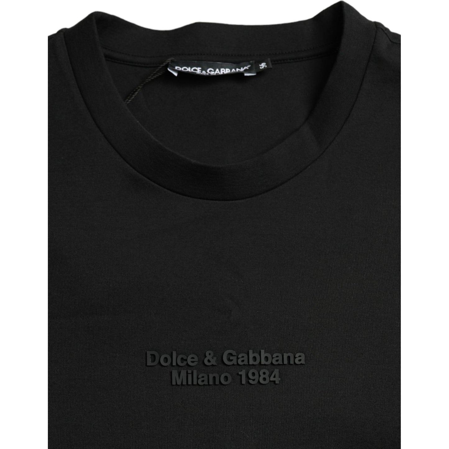 Dolce & Gabbana Elegant Leopard Print Crew Neck Tee Dolce & Gabbana