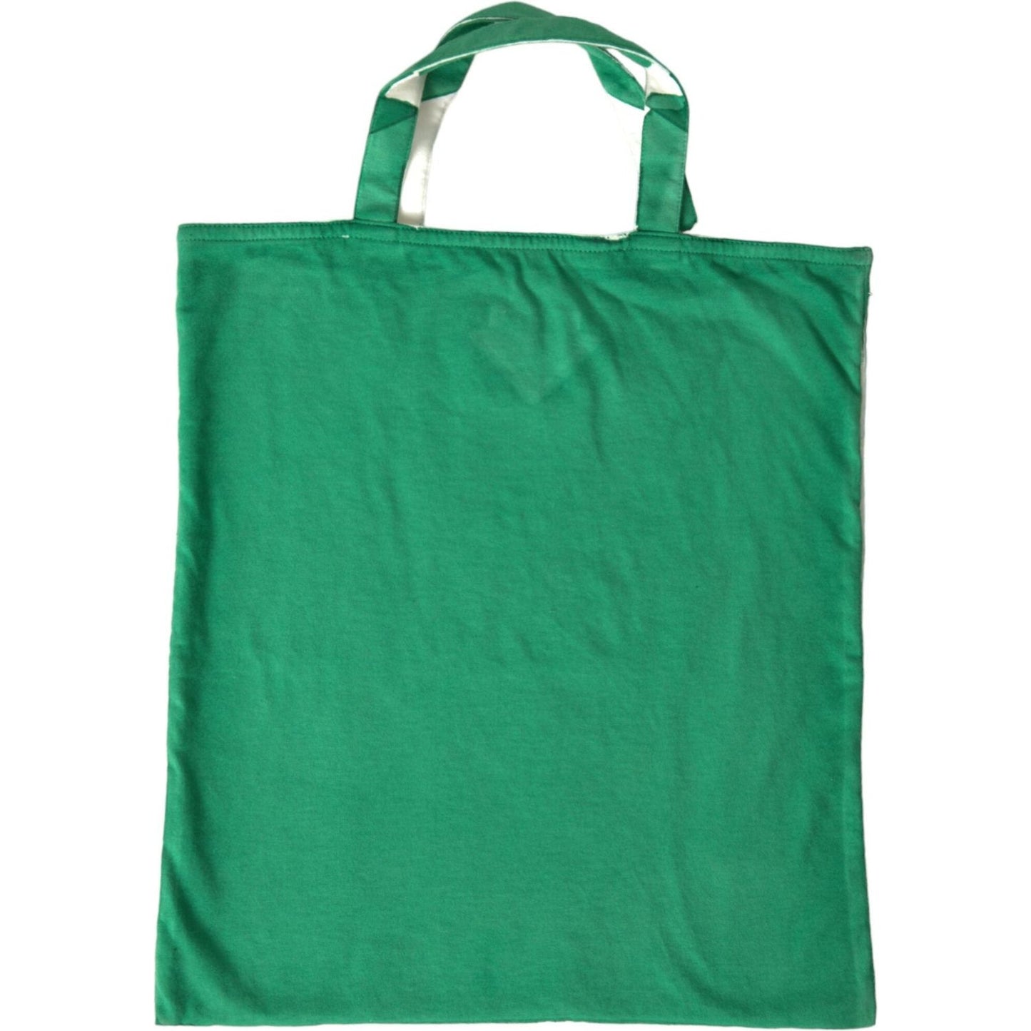 Prada Elegant Green Fabric Tote Bag Prada