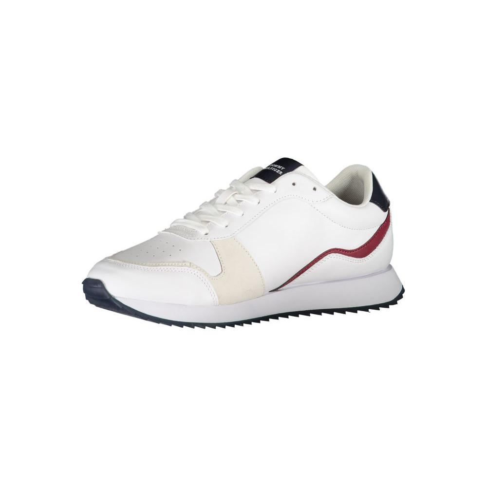 Tommy Hilfiger White Polyester Sneaker Tommy Hilfiger