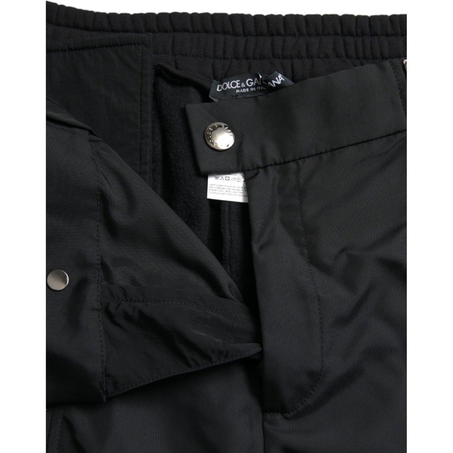 Dolce & Gabbana Black Cotton Blend Skinny Pants Dolce & Gabbana