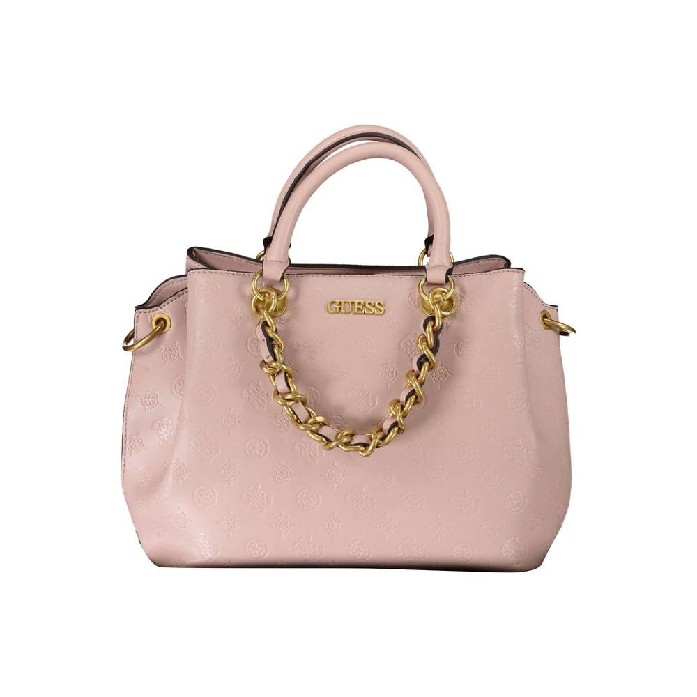 Guess Jeans Pink Polyethylene Handbag Guess Jeans