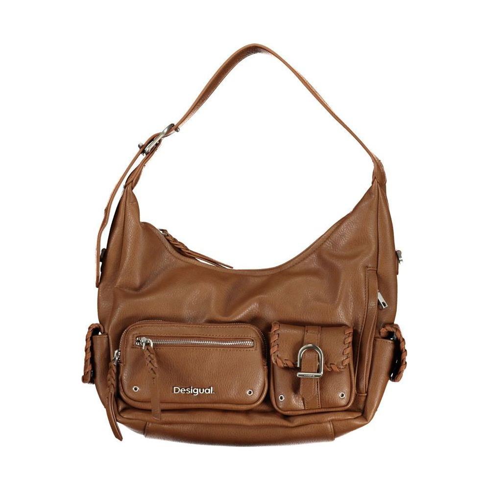 Desigual Brown Polyethylene Handbag Desigual