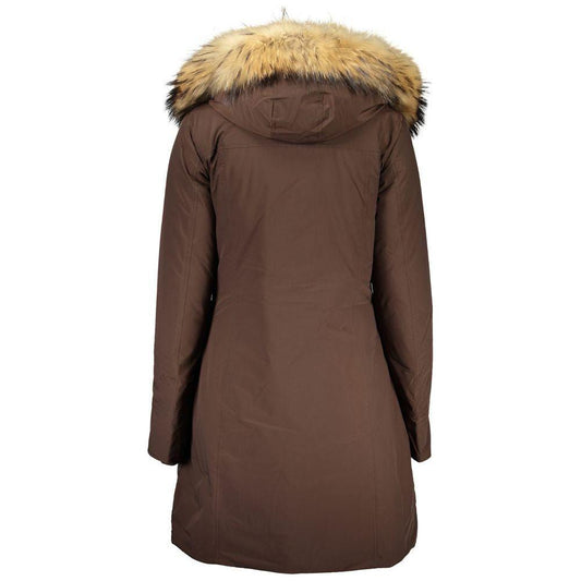 Woolrich Brown Cotton Jackets & Coat Woolrich