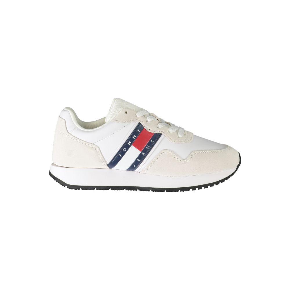 Tommy Hilfiger White Polyester Sneaker Tommy Hilfiger