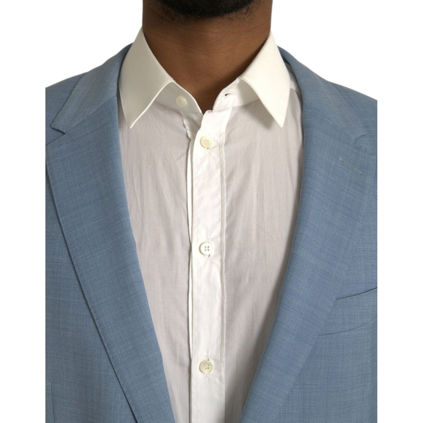 Dolce & Gabbana Light Blue Polyester MARTINI Formal 2 Piece Suit Dolce & Gabbana