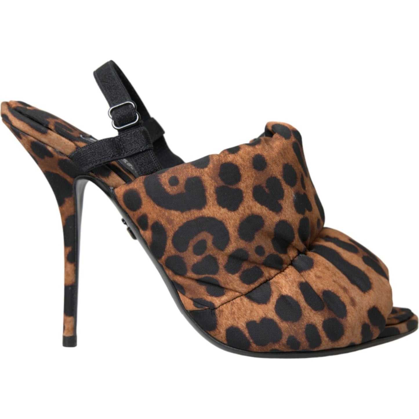 Dolce & Gabbana Brown Leopard Slingback Heels Sandals Shoes Dolce & Gabbana