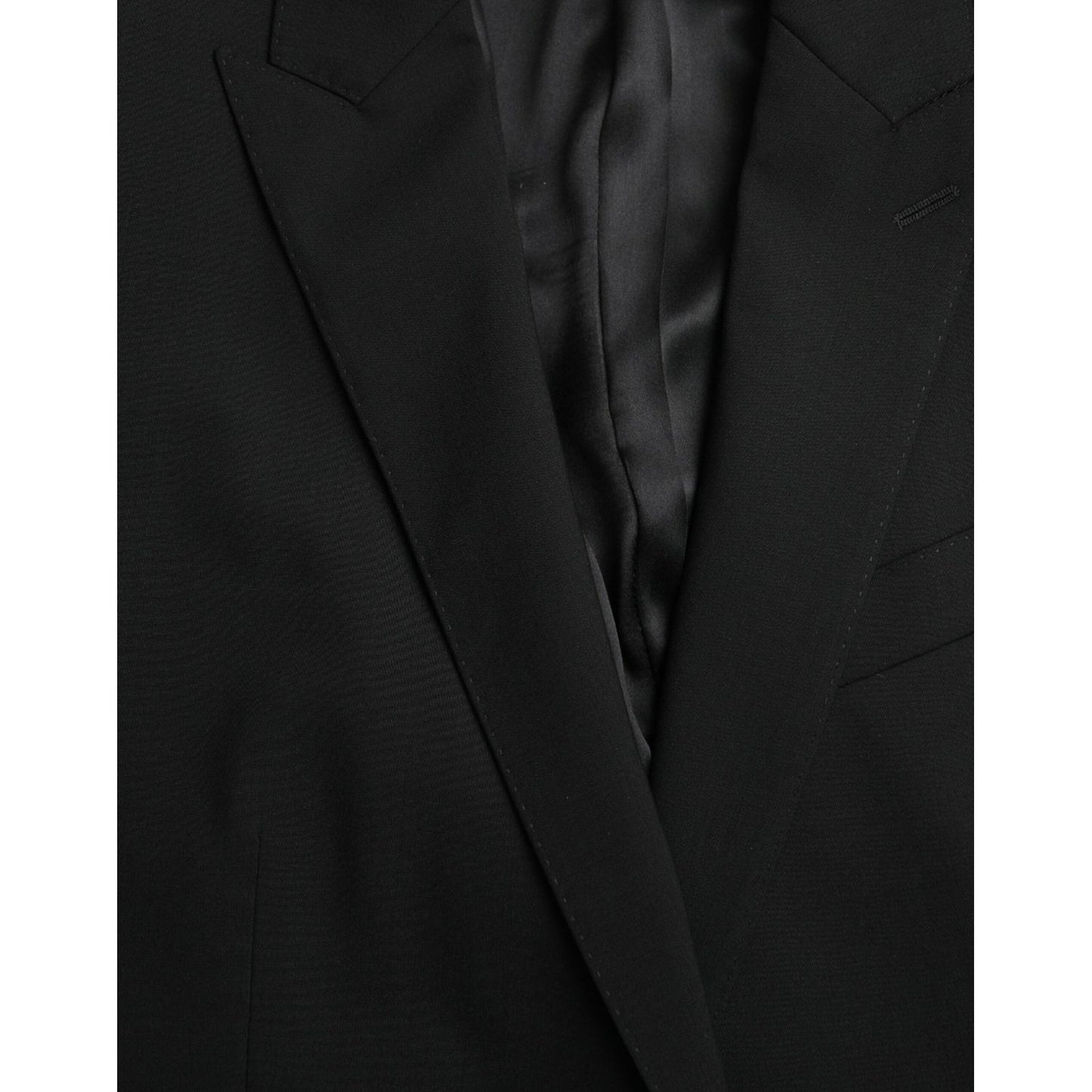 Dolce & Gabbana Black MARTINI Wool Formal 2 Piece Suit