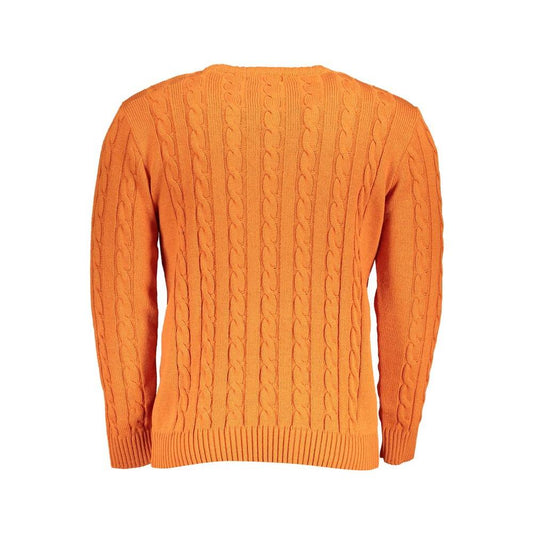 U.S. Grand Polo Orange Fabric Sweater U.S. Grand Polo