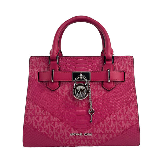 Michael Kors Hamilton Small Electric Pink Satchel Crossbody Bag Michael Kors