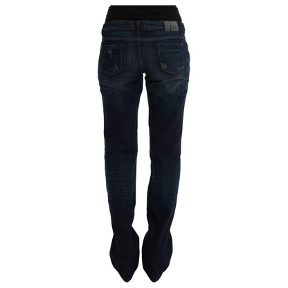 Costume National Blue Cotton Regular Fit Denim Jeans