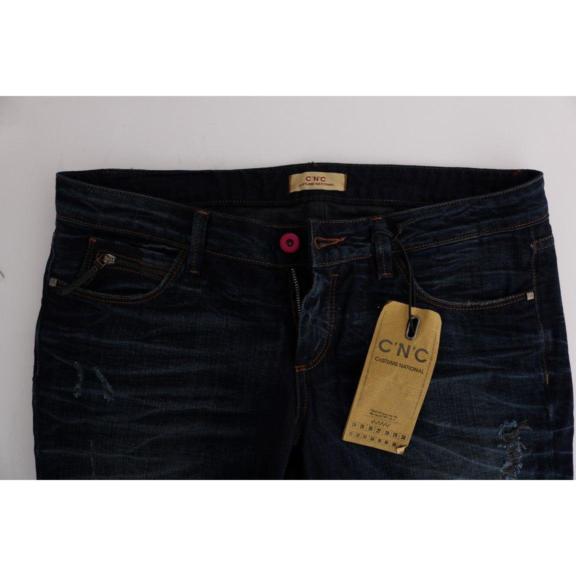 Costume National Blue Cotton Regular Fit Denim Jeans