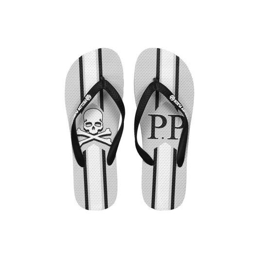 Philipp Plein Gray Polyester Women Sandal Philipp Plein