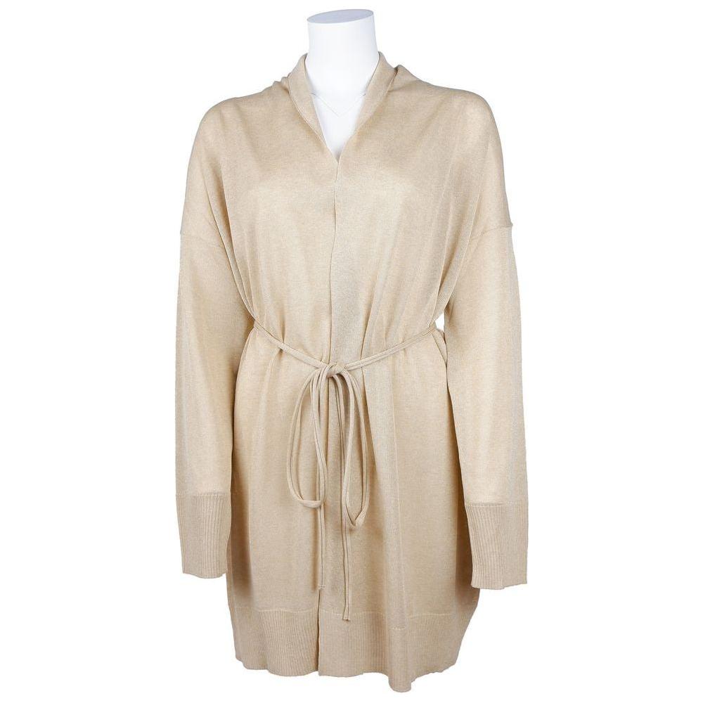 Alpha Studio Beige Viscose Dress Alpha Studio