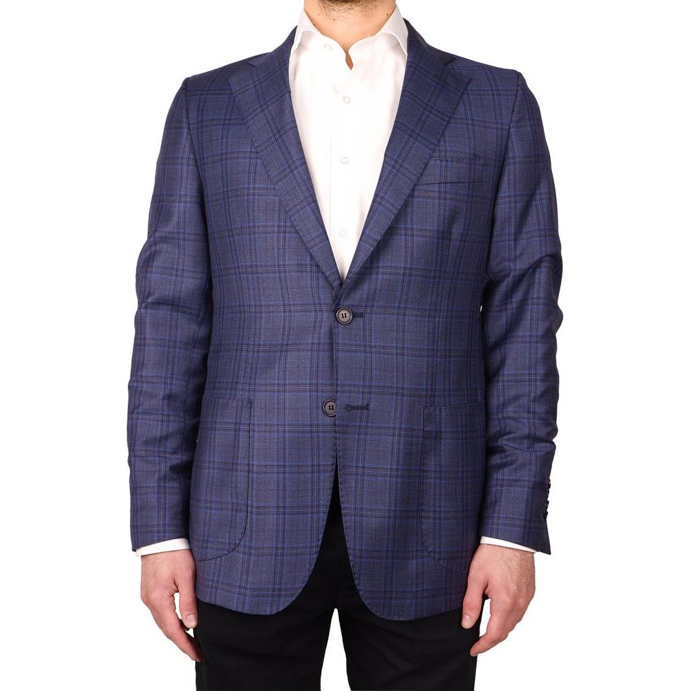 Made in Italy Light Blue Wool Vergine Blazer