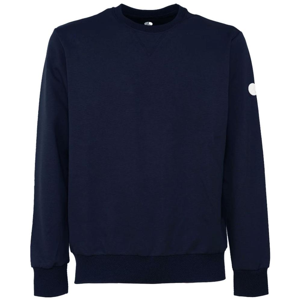 People Of Shibuya Sleek Navy Technical Fabric Crewneck People Of Shibuya