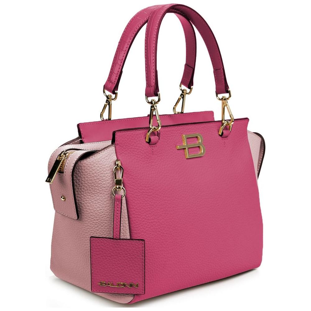 Baldinini Trend Elegant Fuchsia Textured Calfskin Handbag Baldinini Trend