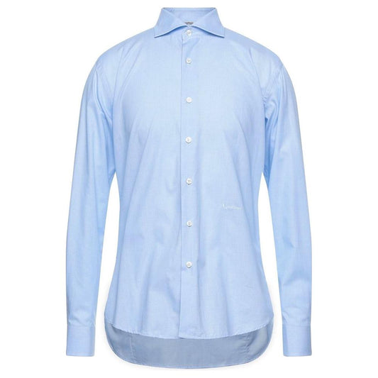 Aquascutum Chic Light Blue Oxford Cotton Shirt Aquascutum