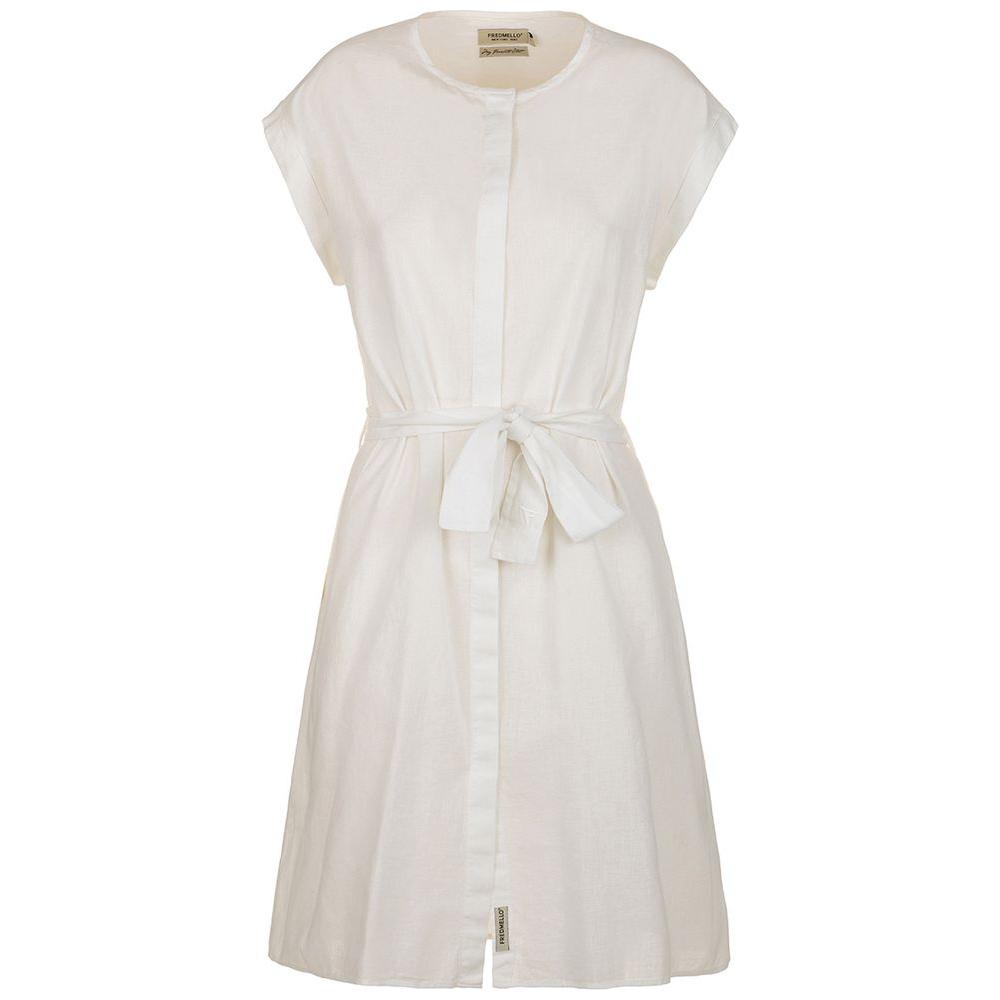 Fred Mello White Cotton Women Dress Fred Mello