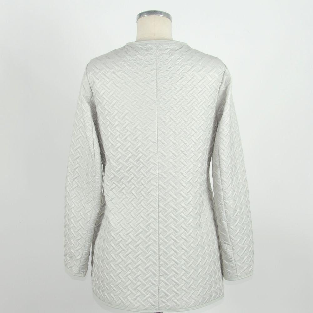 Emilio Romanelli White Polyester Women Jacket Emilio Romanelli