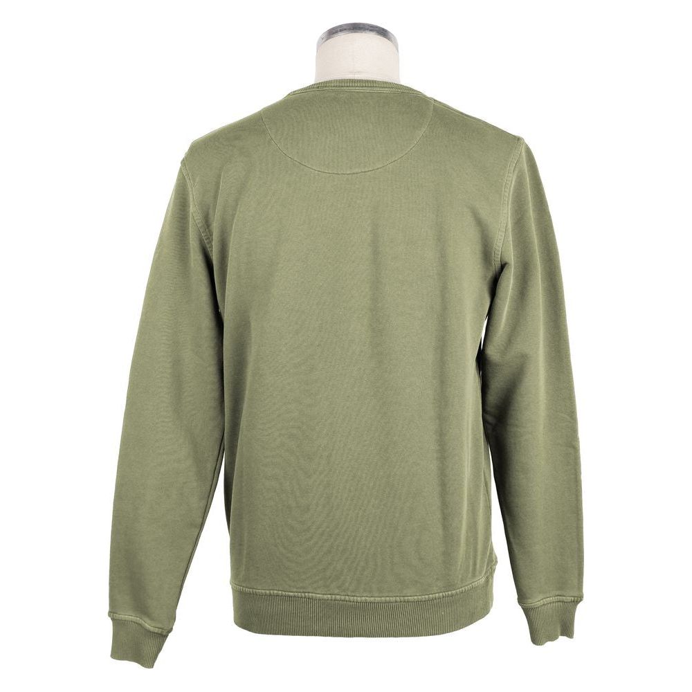 Refrigiwear Green Cotton Men Sweater Refrigiwear