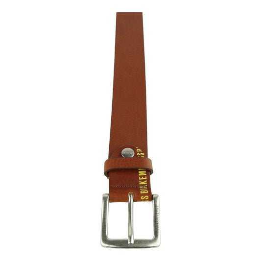 Bikkembergs Brown Calfskin Men Belt Bikkembergs