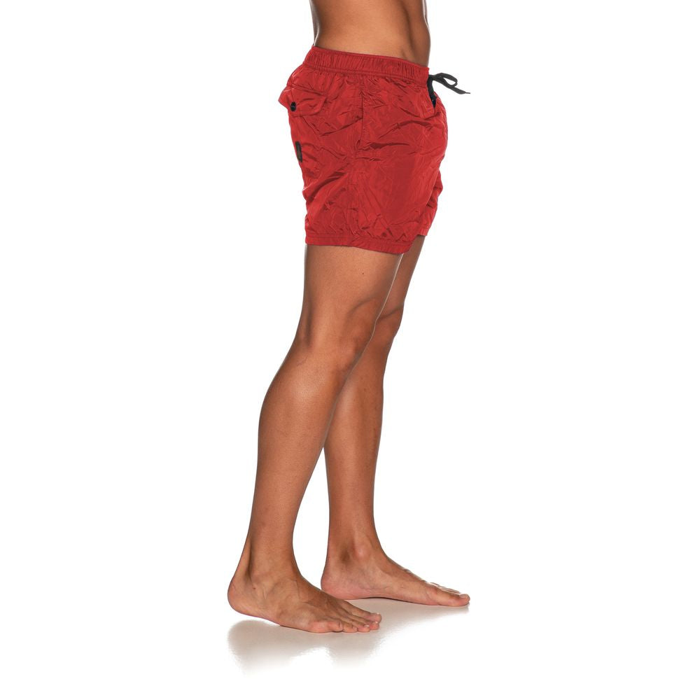 Refrigiwear Red Nylon Men's Swimsuit Refrigiwear