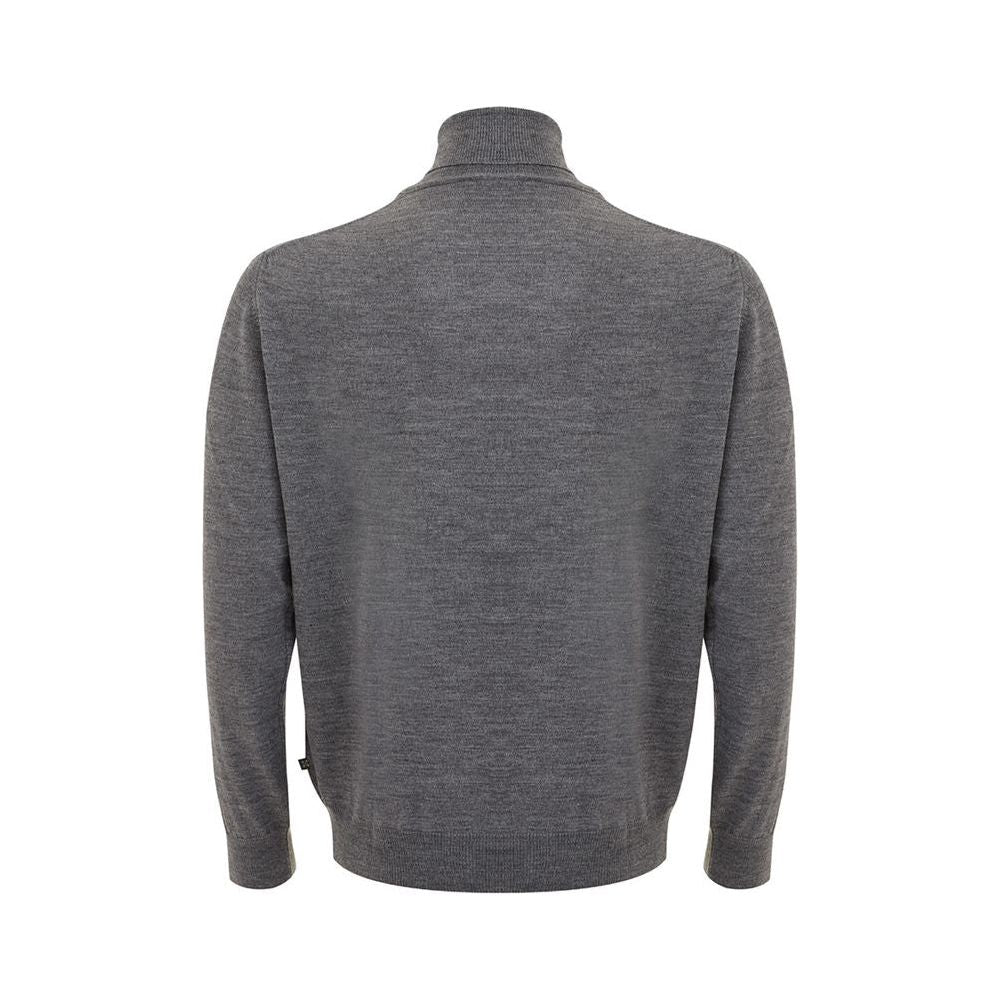 FERRANTE Elegant Gray Wool Sweater for Men FERRANTE