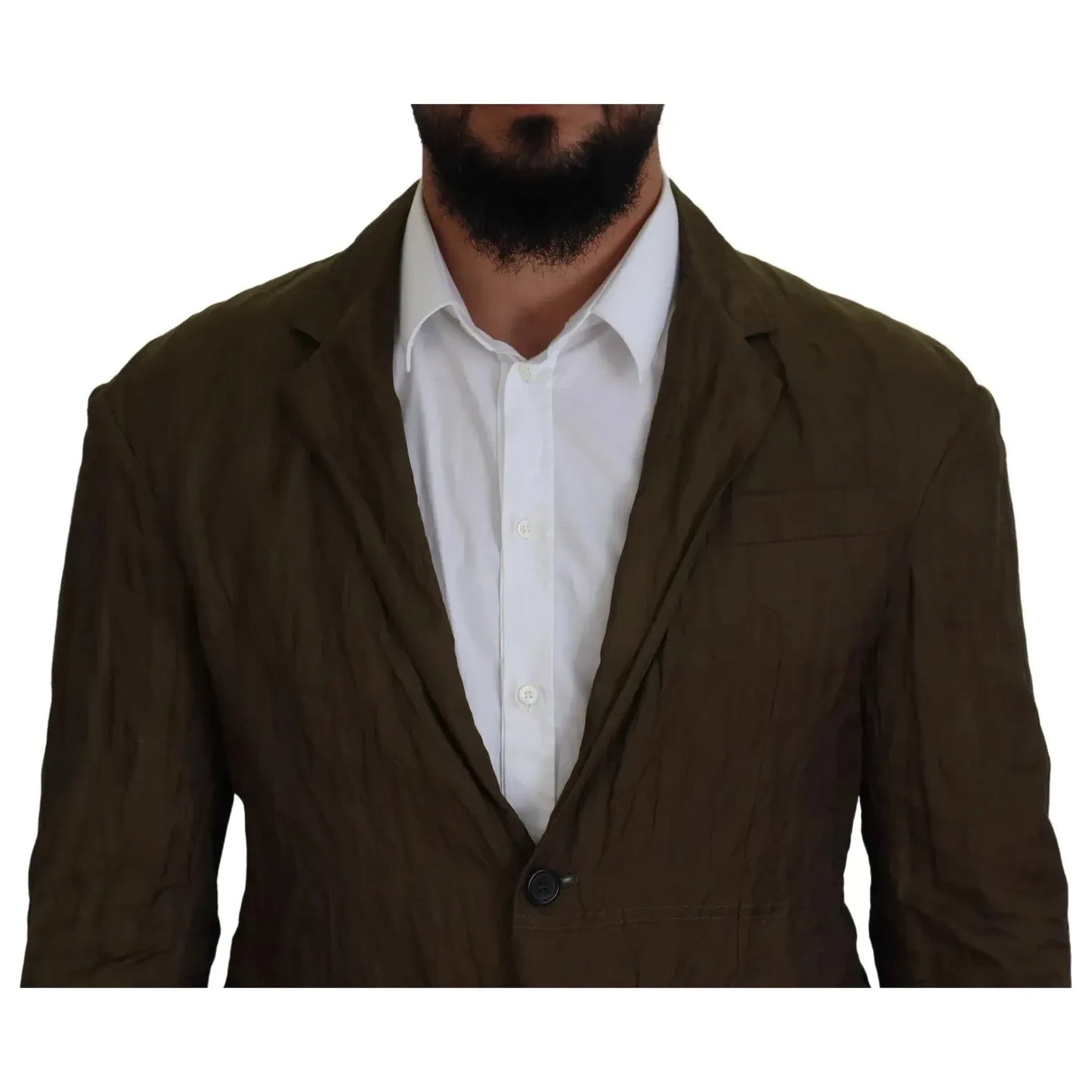 Dsquared² Green Single Breasted Men Coat Blazer Jacket Dsquared²