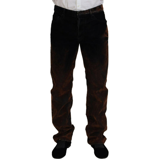 Dsquared² Brown Washed Cotton Straight Fit Casual Denim Jeans1728,67345645728,Brown,Clothing,Dsquared²,IT48 | M,Jeans & Pants - Men - Clothing,Jeans Denim - Clothing,Material: 84% Cotton 13% Viscose 3% Elastane,Men,Preowned / Defect,Straight-Leg Jeans - J