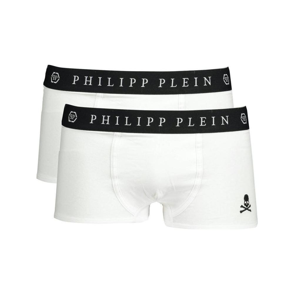 Philipp Plein White Cotton Men's Boxer Philipp Plein