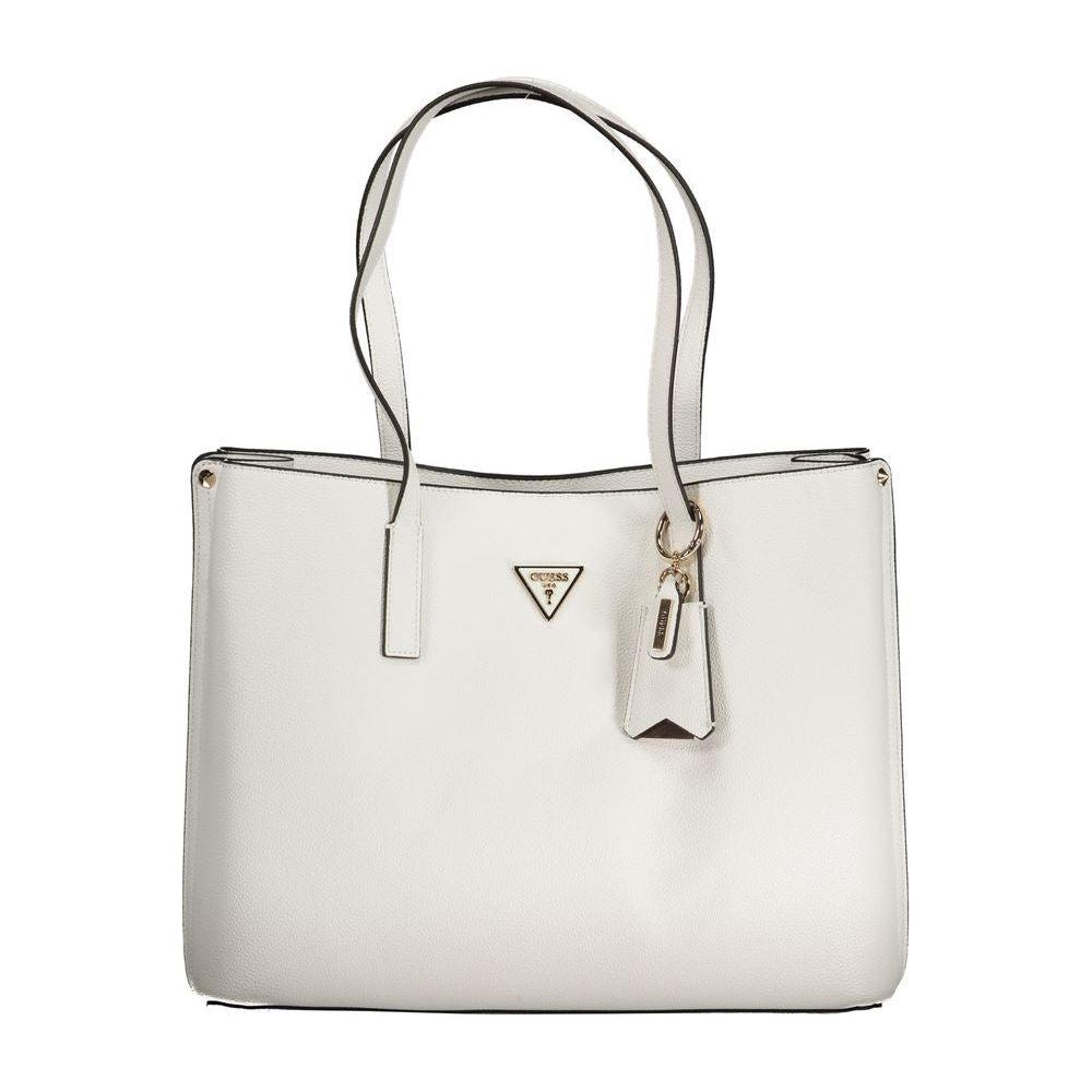 Guess Jeans White Polyethylene Handbag Guess Jeans