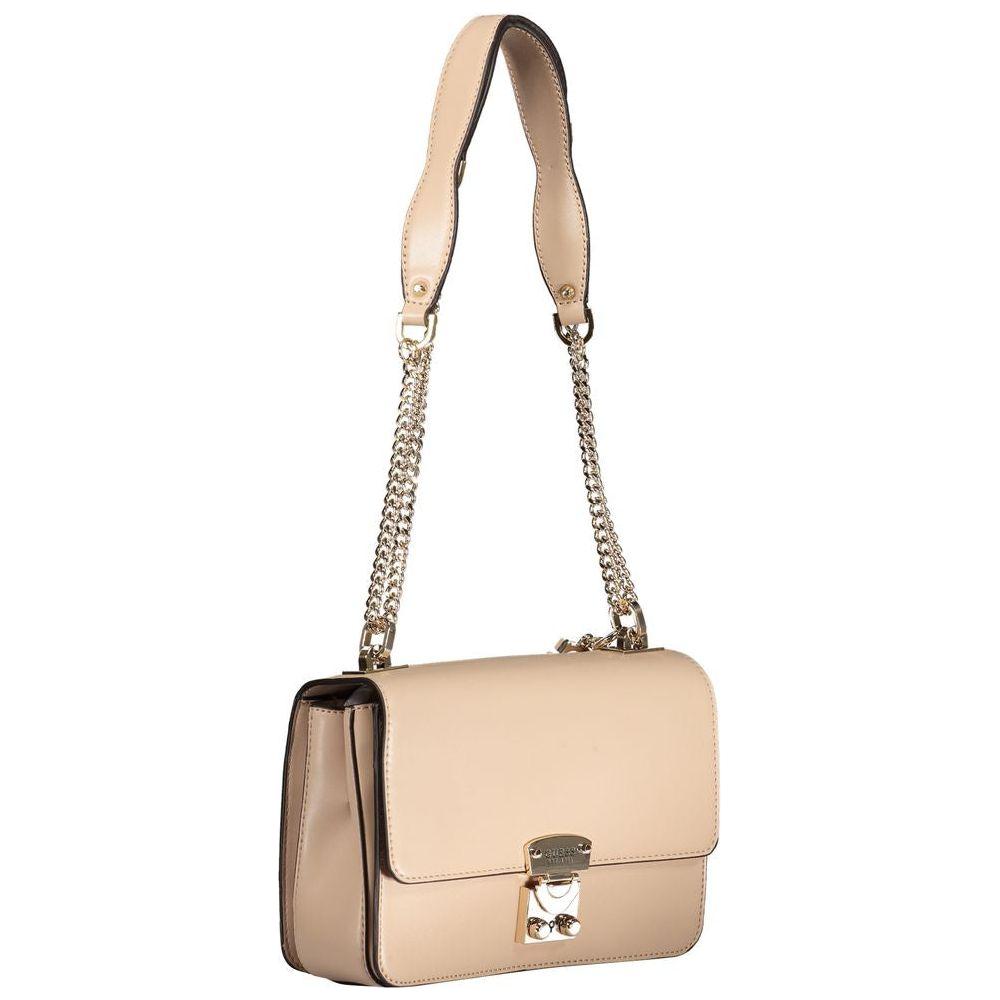 Guess Jeans Beige Polyethylene Handbag Guess Jeans