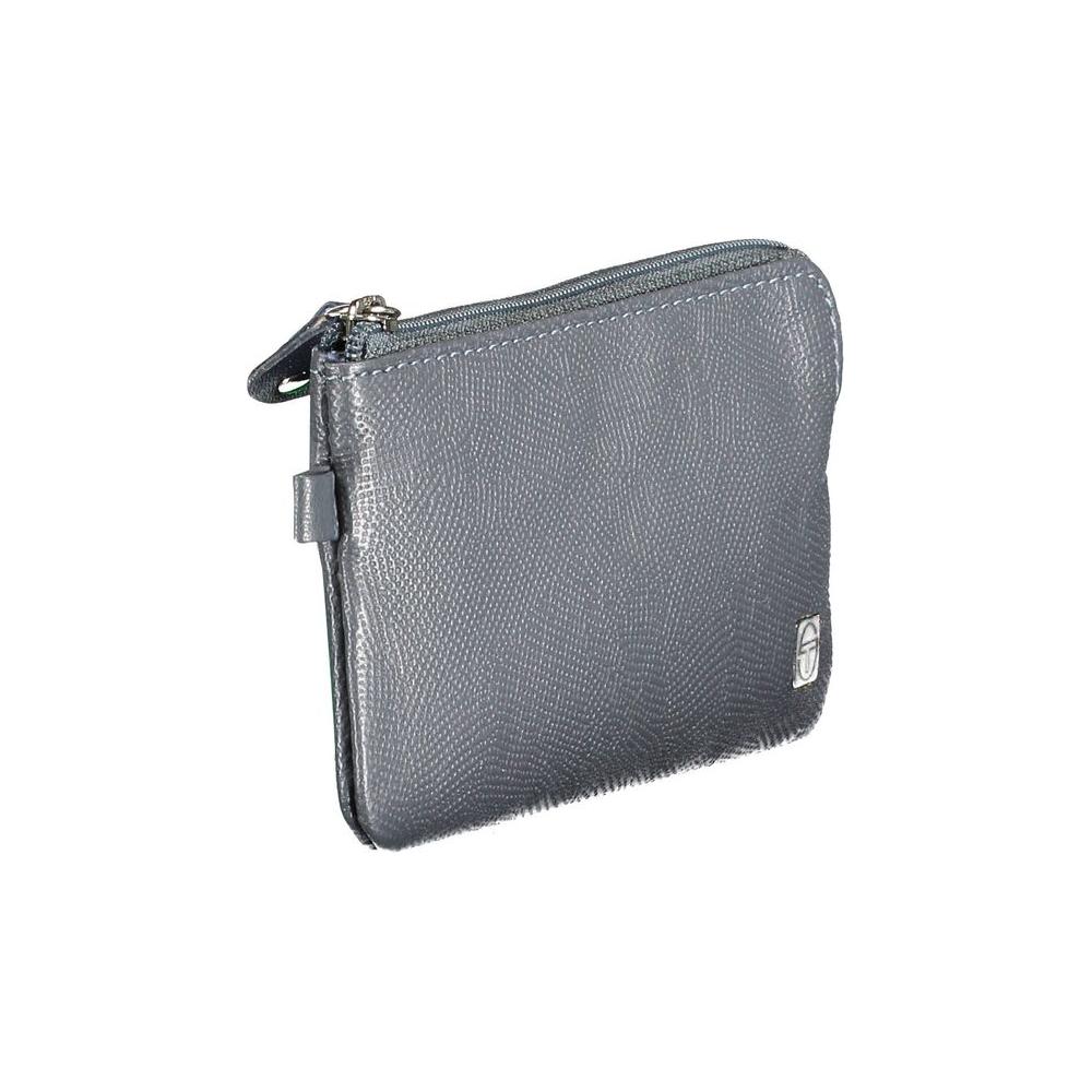 Sergio Tacchini Blue Leather Wallet Sergio Tacchini