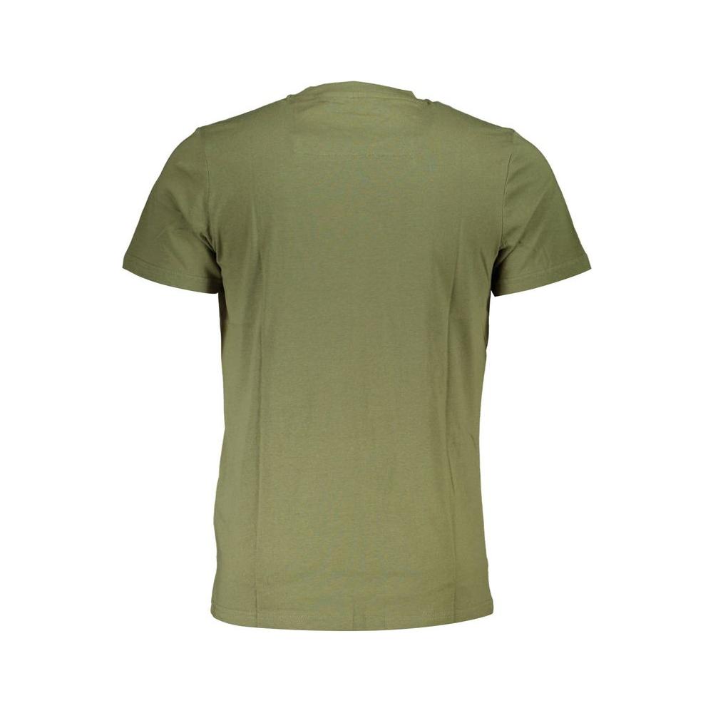 Cavalli Class Green Cotton T-Shirt Cavalli Class