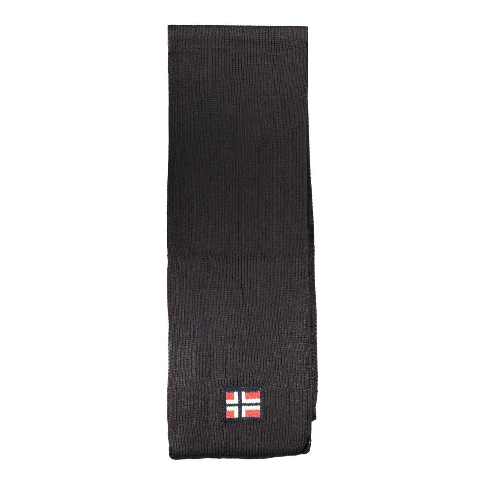 Norway 1963 Black Acrylic Scarf Norway 1963