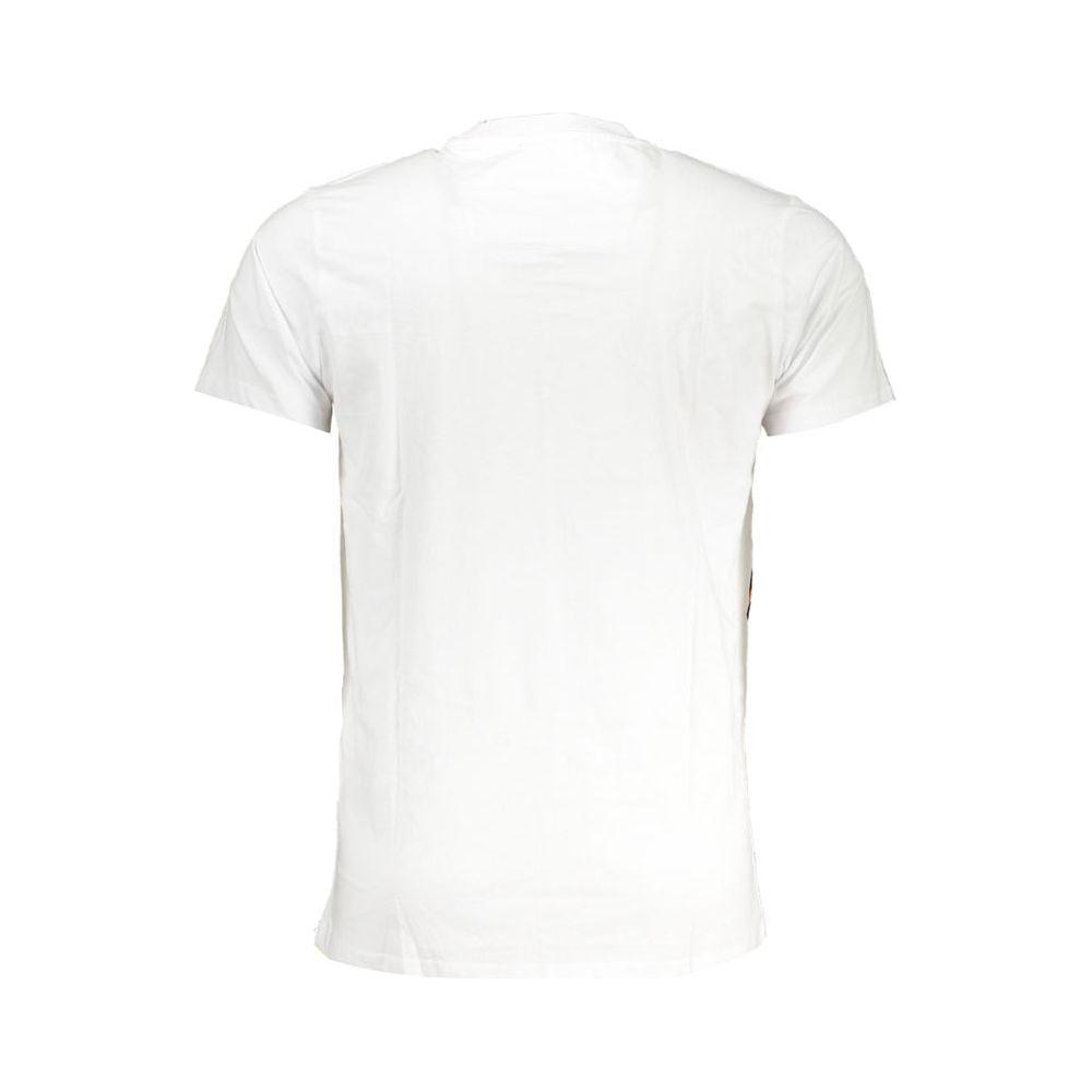 Cavalli Class White Cotton T-Shirt Cavalli Class