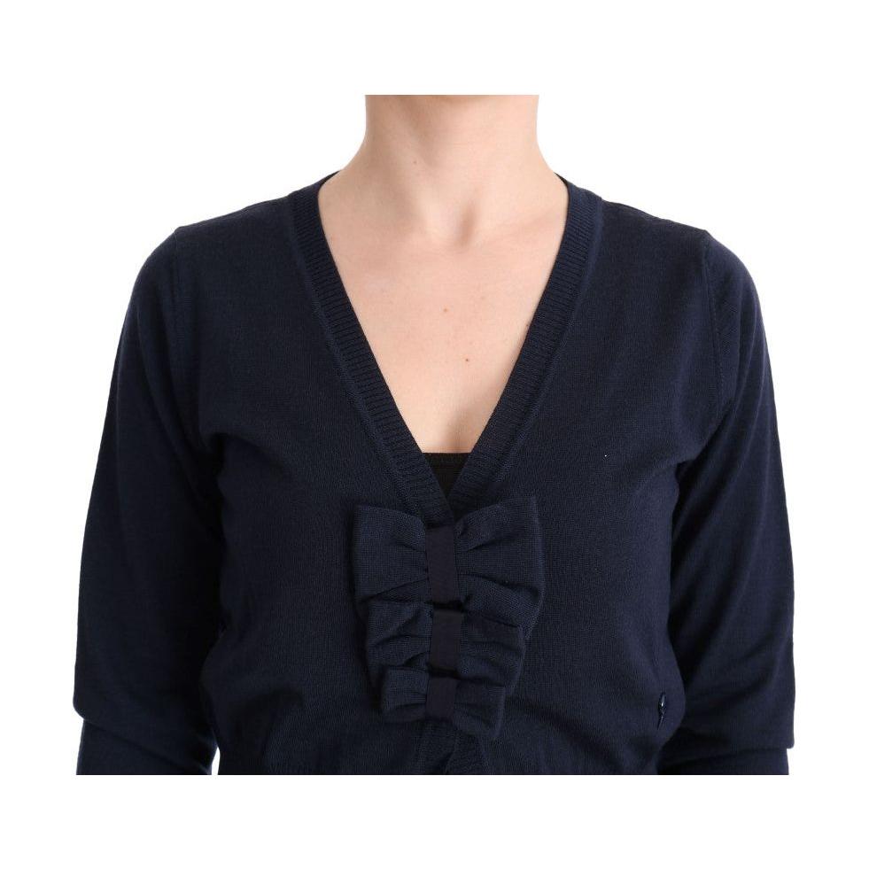 MARGHI LO' Blue Wool Blouse Sweater