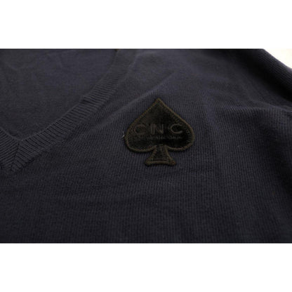 Costume National Blue V-neck Viscose Sweater 1728,2% Polyester,3% Elastan,67345645728,Blue,Clothing,Costume National,Material: 95% Viscose,New with tags,S,Sweaters - Clothing,Sweaters - Women - Clothing,Sweatshirts - Sweaters - Clothing,Women,Women - Clot