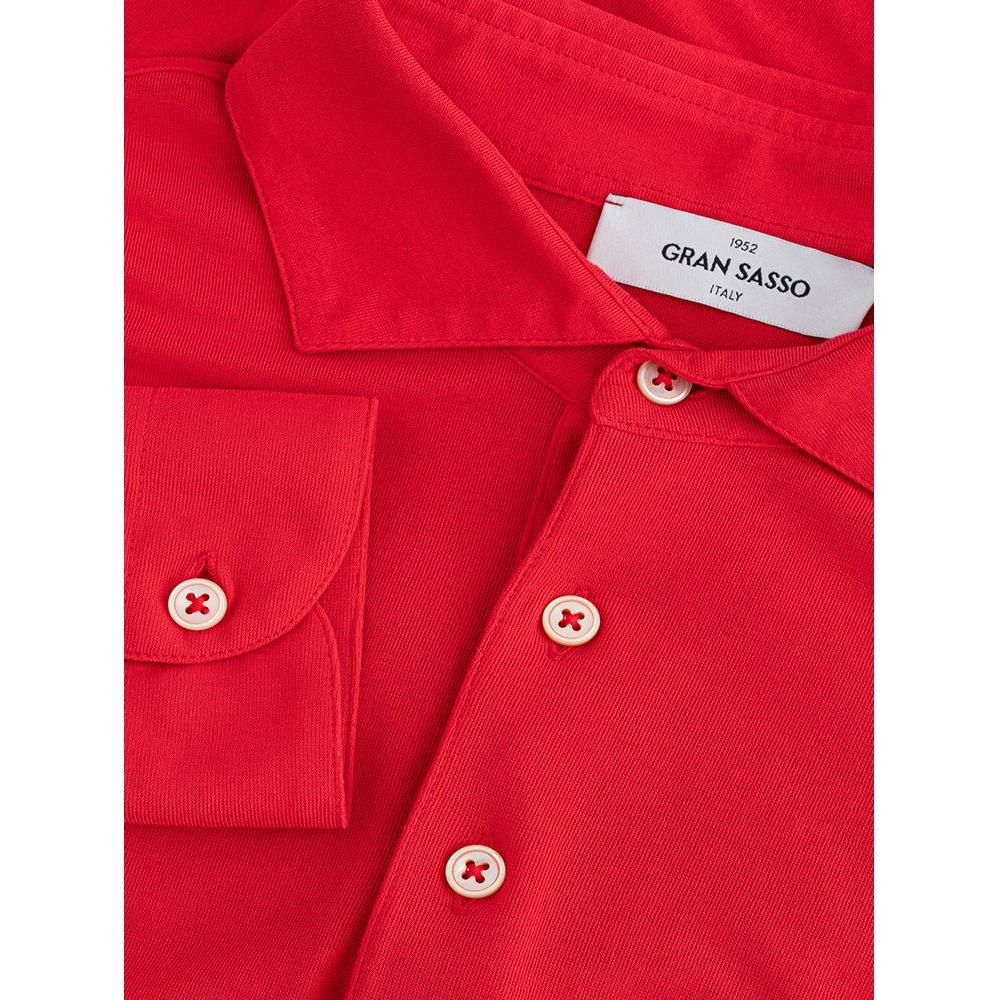 Gran Sasso Fuchsia Italian Cotton Polo Shirt Gran Sasso