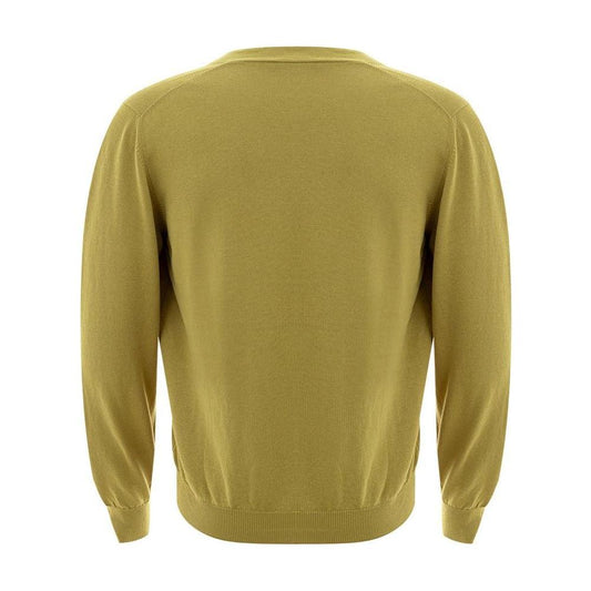 Gran Sasso Italian Wool Cardigan in Vibrant Yellow Gran Sasso