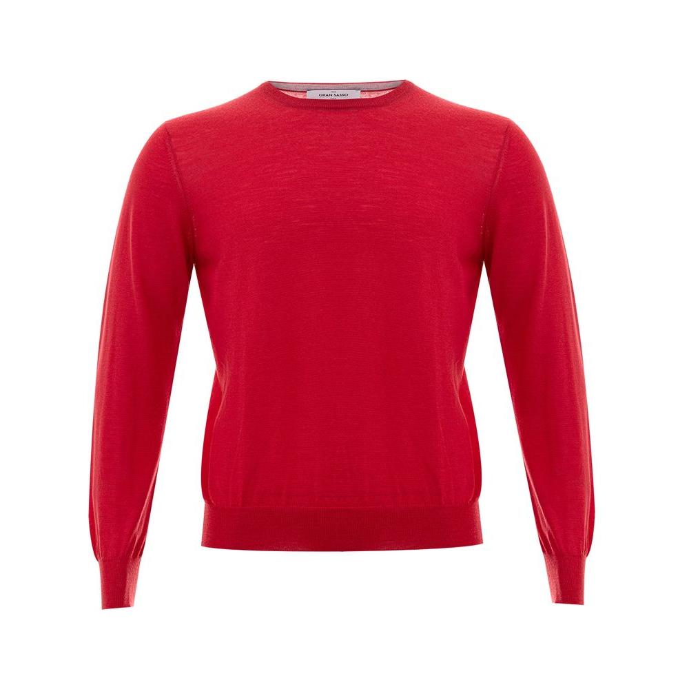 Gran Sasso Elegant Red Wool Sweater for Men Gran Sasso