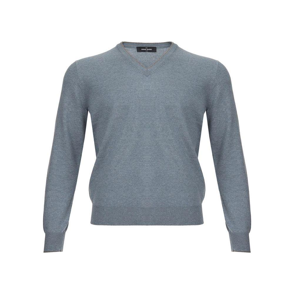 Gran Sasso Elegant Cashmere Sweater in Chic Gray Gran Sasso