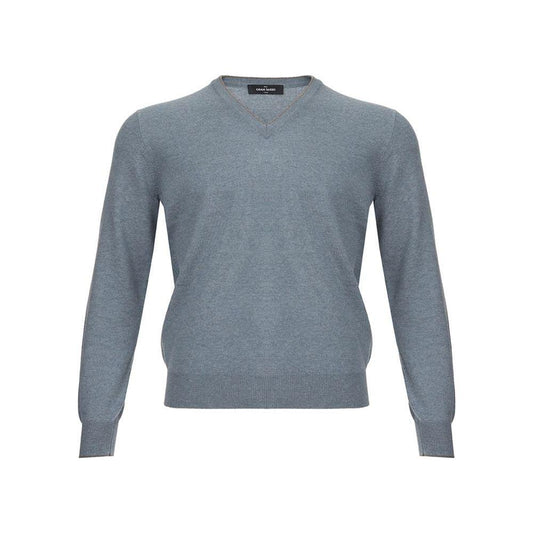 Gran Sasso Elegant Cashmere Sweater in Chic Gray Gran Sasso