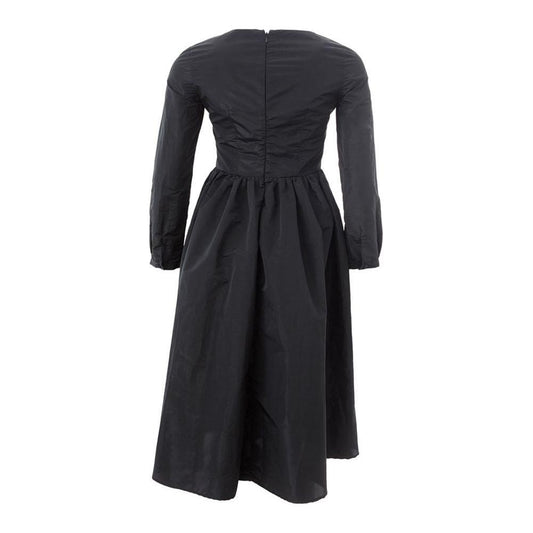 Lardini Elegant Black Polyester Dress Lardini