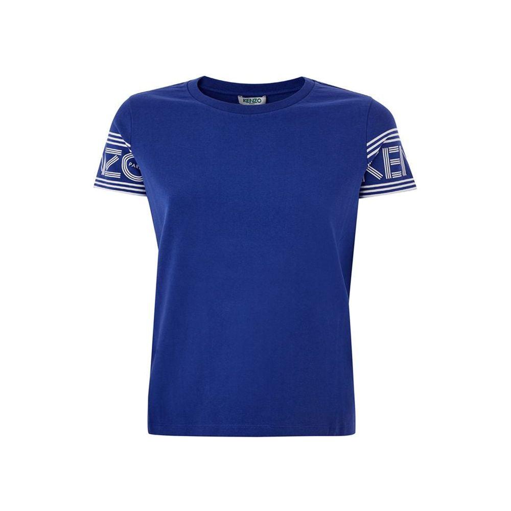 Kenzo Chic Blue Cotton Tee for Stylish Comfort Kenzo