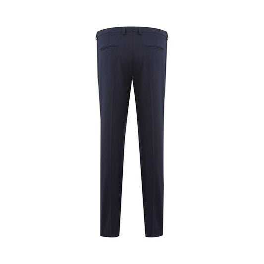 Lardini Elegant Blue Wool Pants for Women Lardini