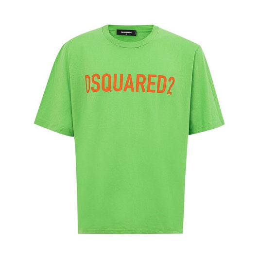 Dsquared² Electric Green Cotton Tee for Men Dsquared²