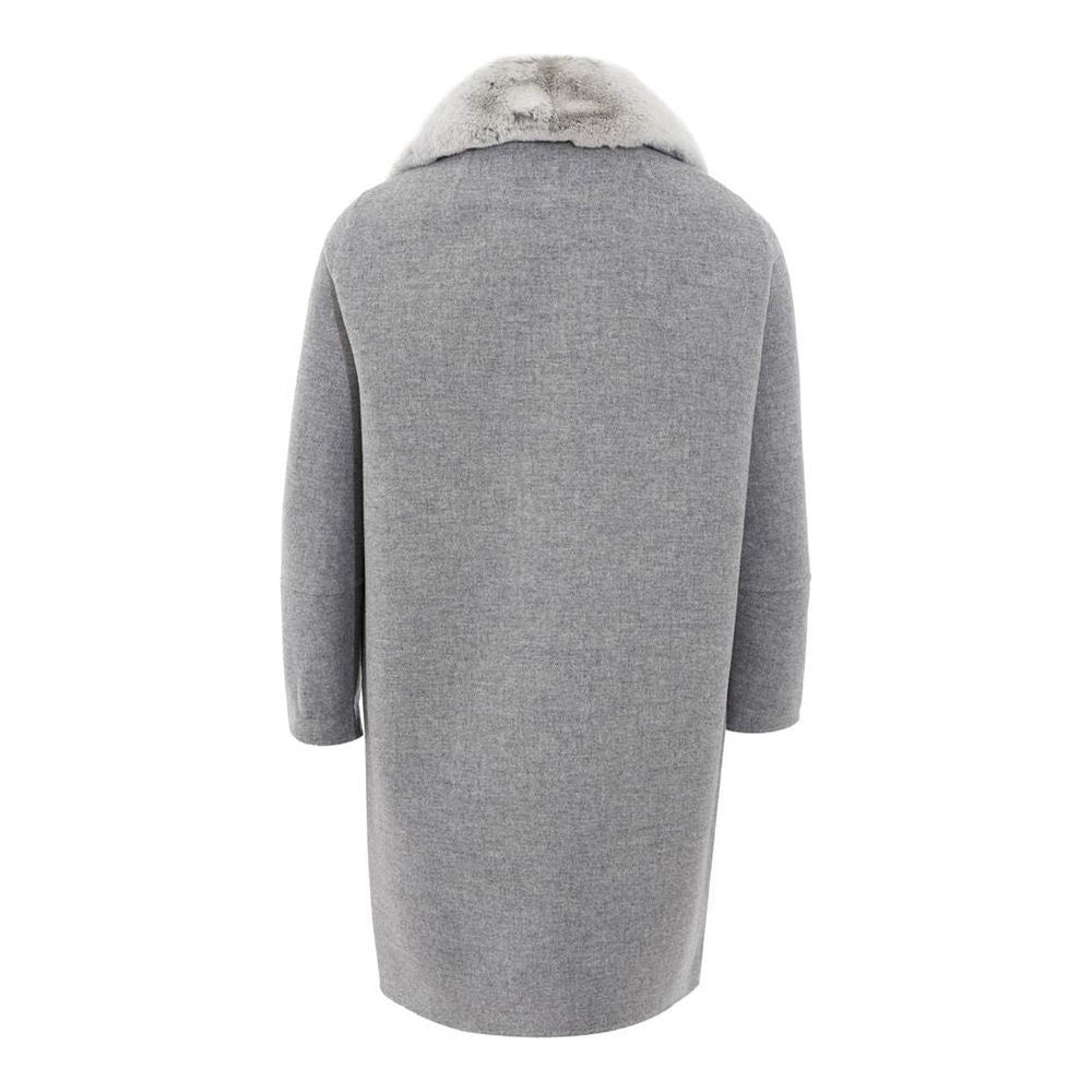 Herno Elegant Gray Wool Jacket for Timeless Style Herno